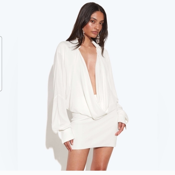 Rat & Boa White Midi Dress - Picture 1 of 6